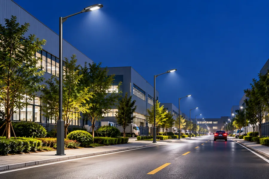工业园区道路LED照明改造