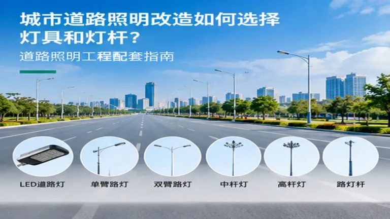 城市道路照明改造灯具和灯杆