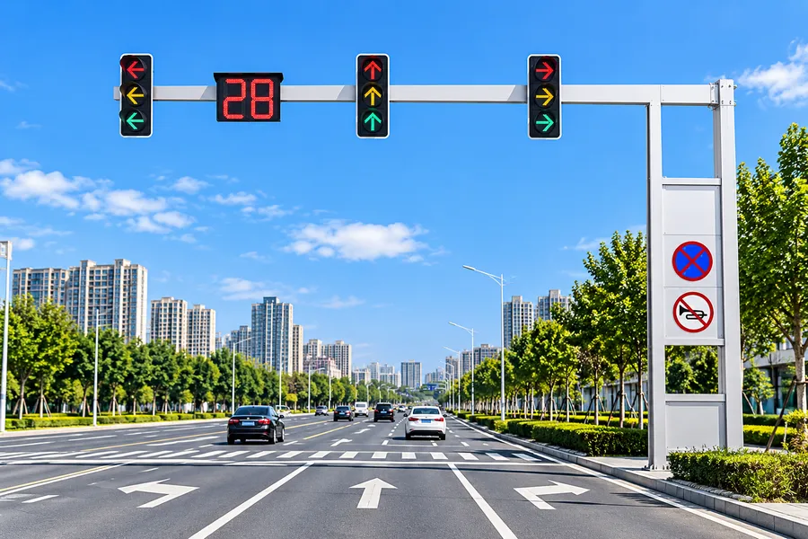 城市道路交通信号杆及交通管理设施应用