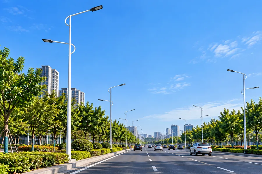 城市道路照明路灯杆安装应用场景