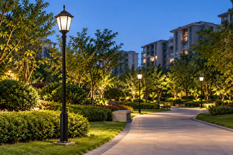 庭院灯住宅小区道路照明应用场景