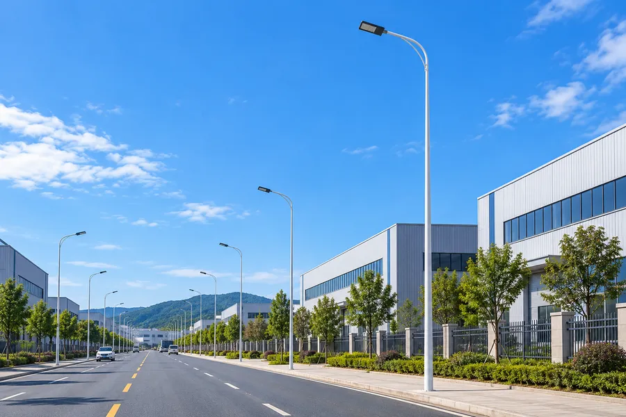 LED路灯工业园区道路照明应用场景