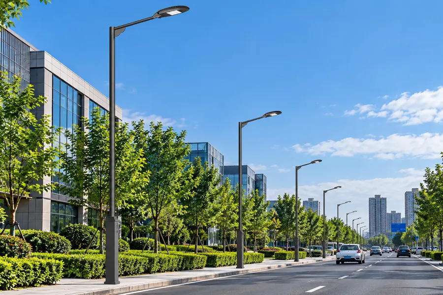 单臂路灯城市道路照明应用场景