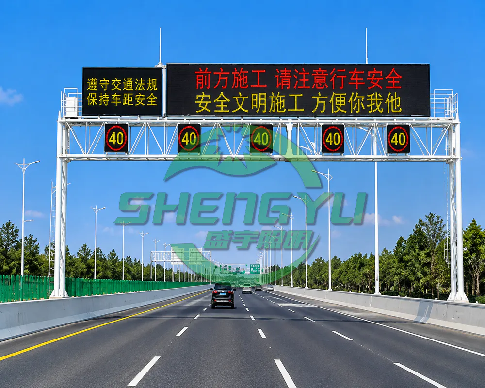 高速公路LED信息屏龙门架（道路信息发布设备安装）