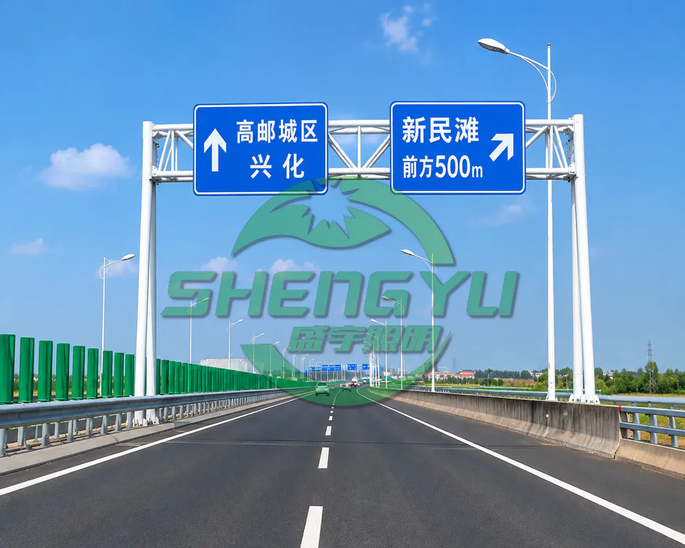 城区公路出口指示牌龙门架（道路方向标识安装）