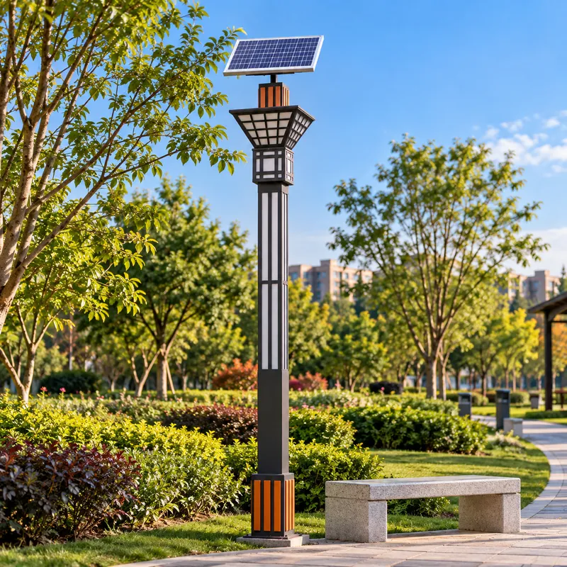 太阳能景观灯用于公园景观照明