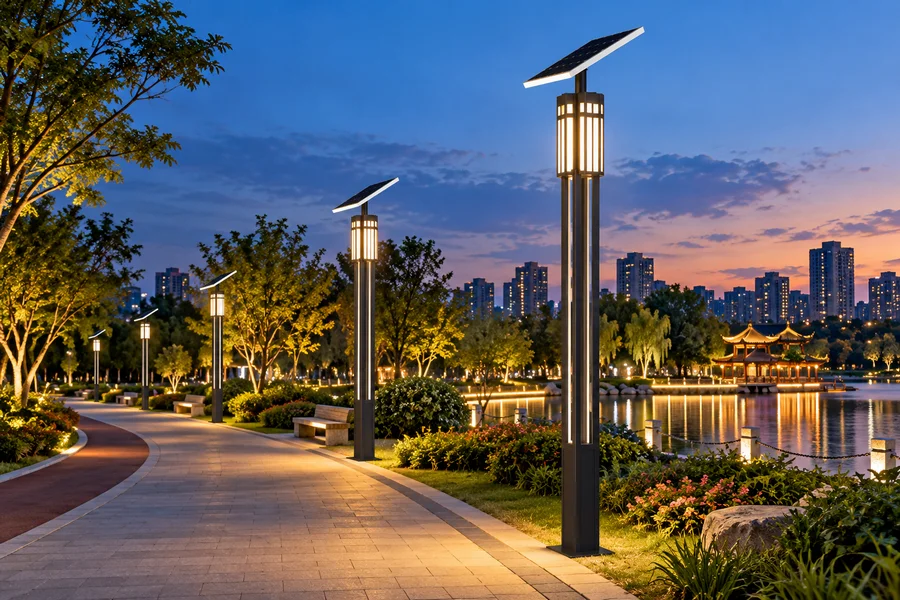 城市公园太阳能景观灯照明