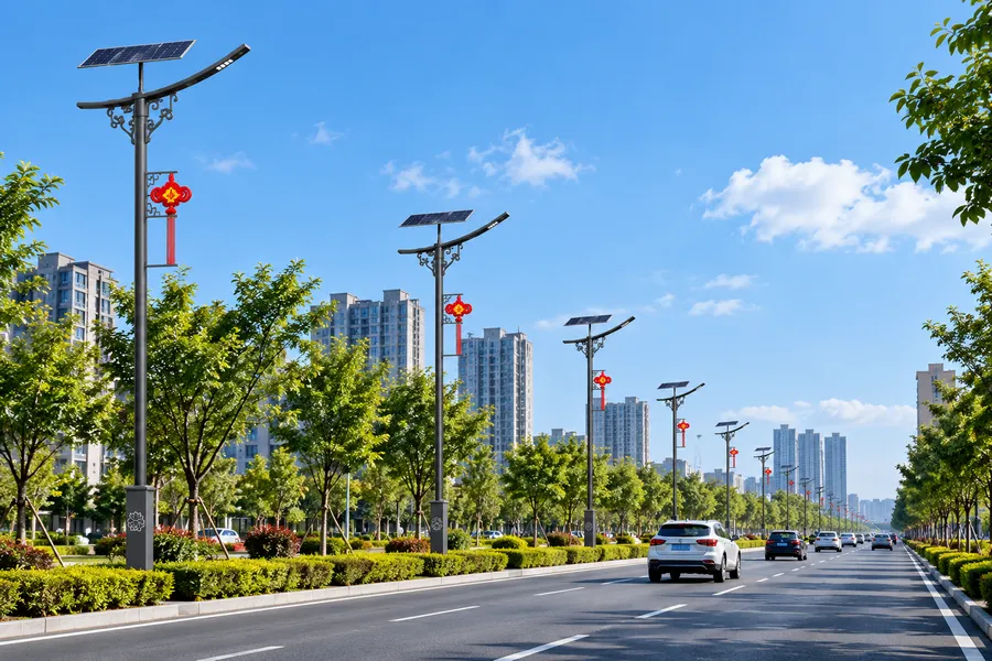 太阳能路灯城市道路照明应用场景