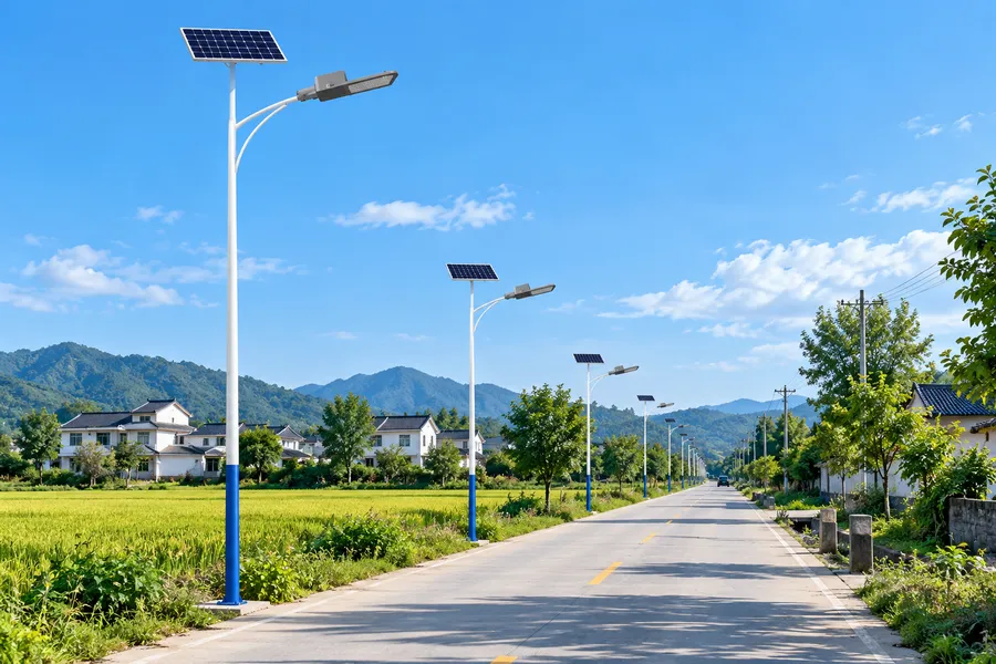 太阳能路灯乡村道路照明应用场景