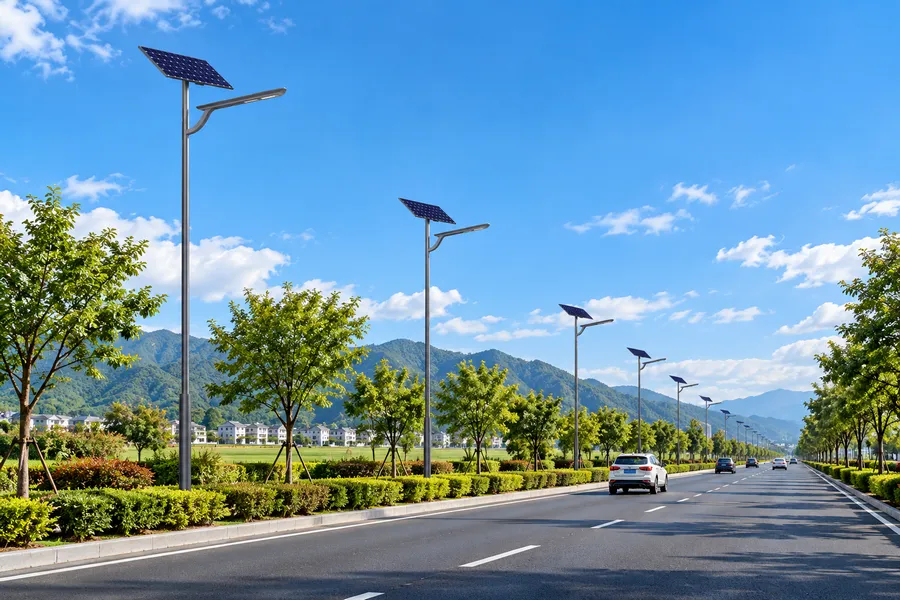 太阳能路灯城市道路照明应用场景