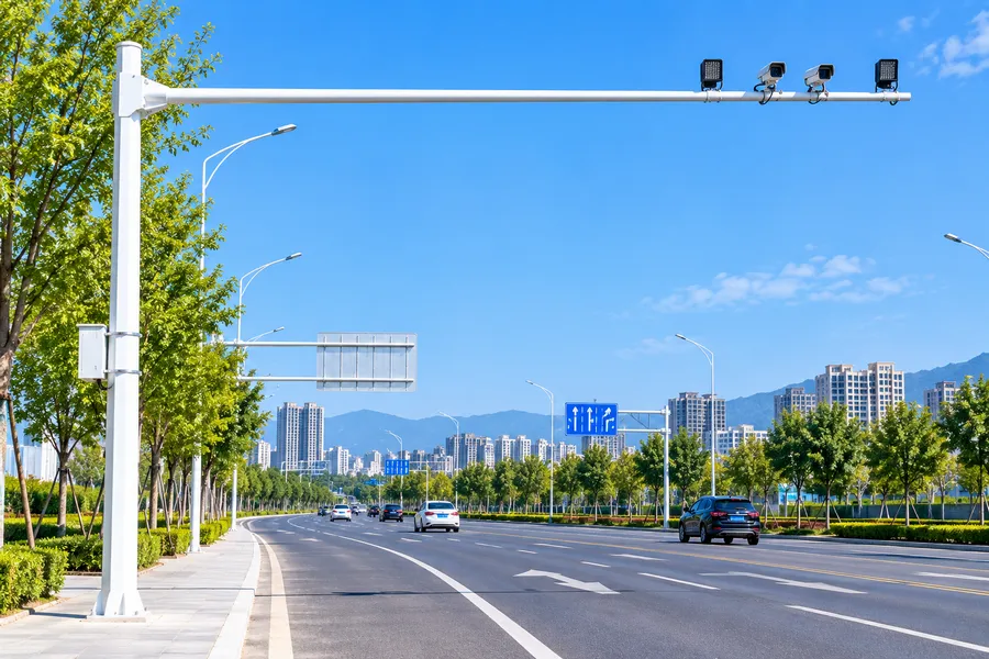 城市道路电子警察杆及抓拍设备安装应用