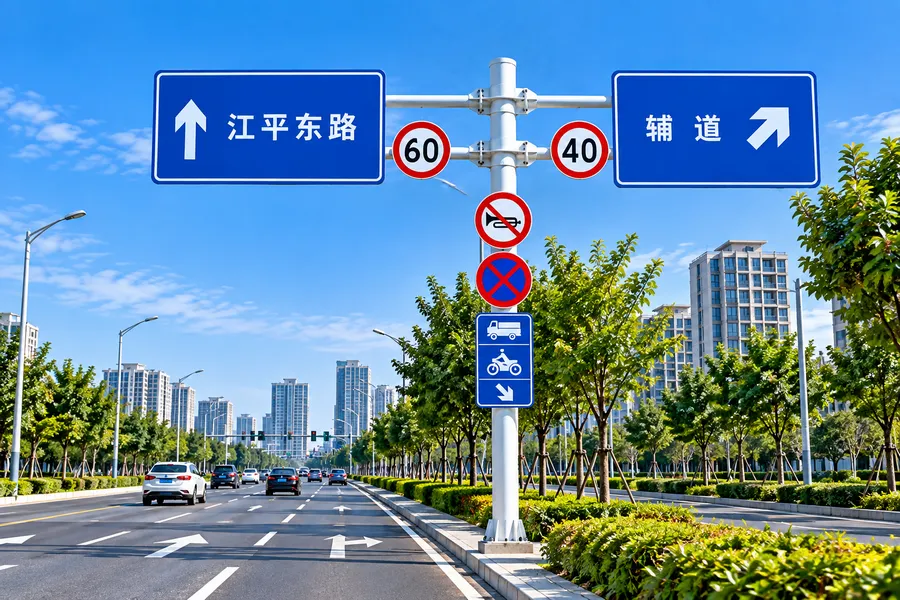 城市道路交通标志杆及指路标志牌安装应用