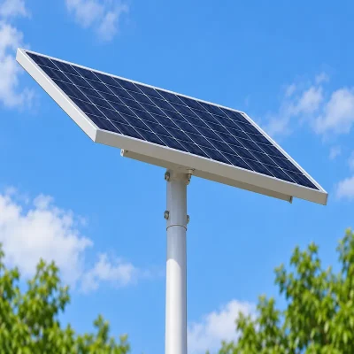 市电路灯太阳能改造加装太阳能板