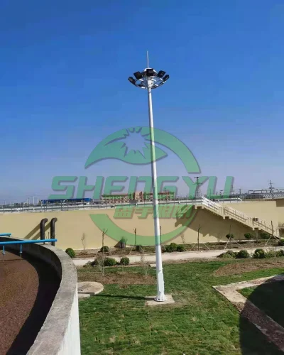 圆形多灯头LED高杆灯，工业场地集中投光照明