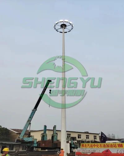 圆形多投光灯高杆灯，户外大型场地LED照明