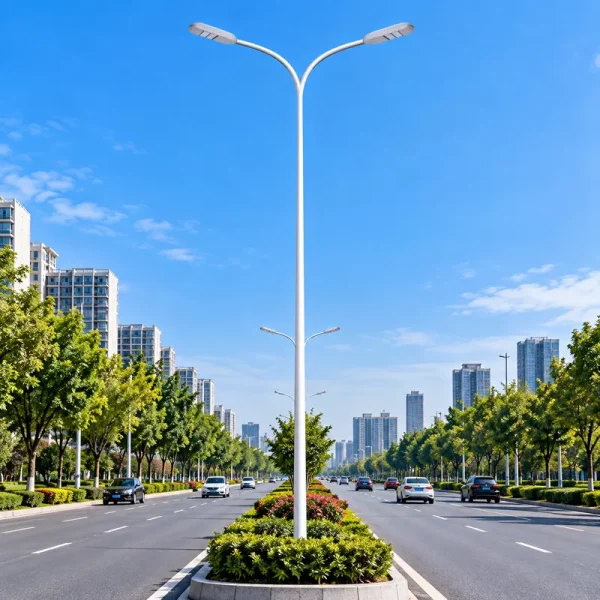 城市主干道双臂LED路灯照明应用