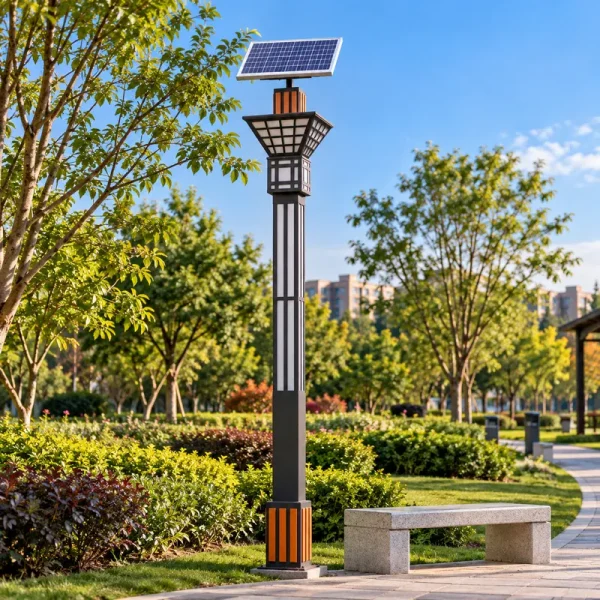 太阳能景观灯用于公园景观照明