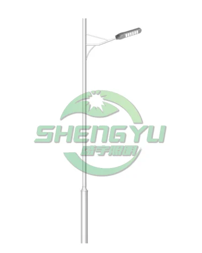 单臂路灯杆A01款式，道路照明灯杆产品展示