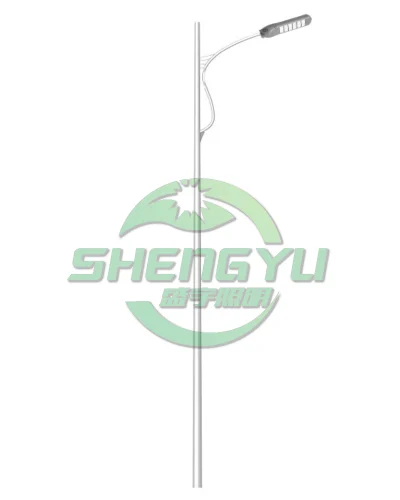 单臂路灯杆A02款式，道路照明灯杆产品展示