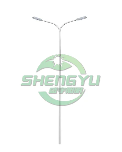 双臂路灯杆A18款式，道路照明灯杆产品展示