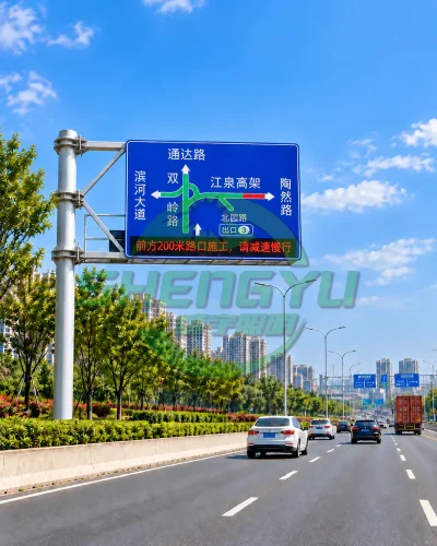 城市道路交通诱导屏杆应用场景