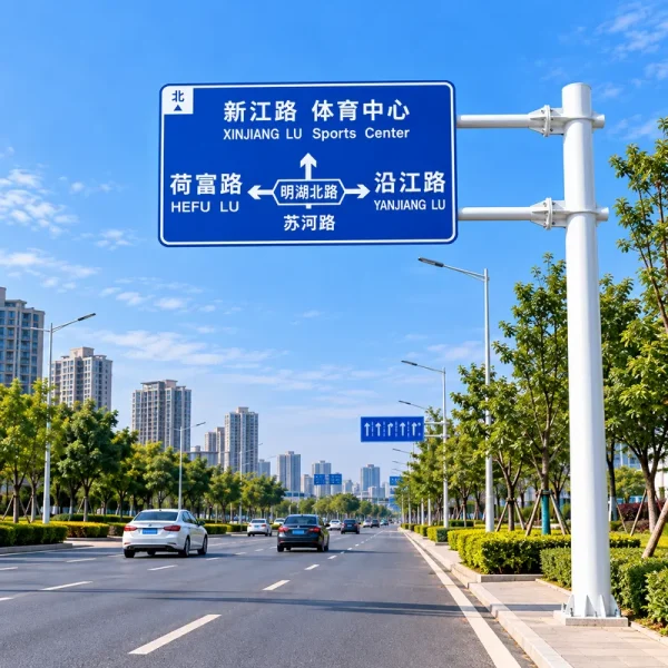 城市道路交通标志杆及指示牌
