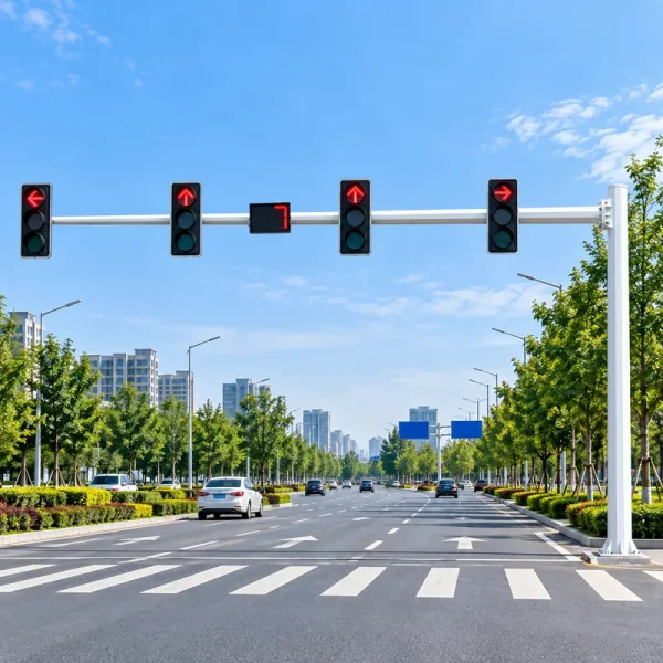 城市道路交叉口交通信号杆