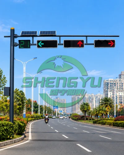 太阳能供电交通信号杆