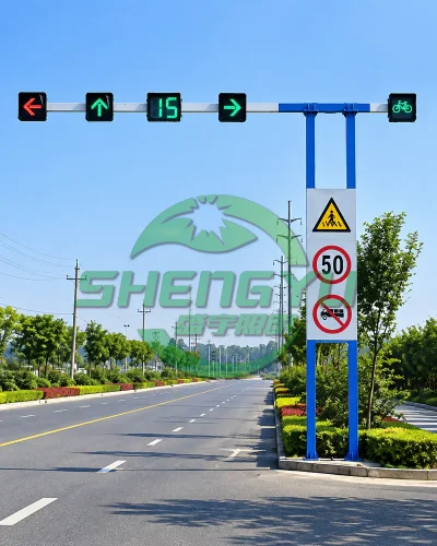 T型交通信号杆城市主干道应用