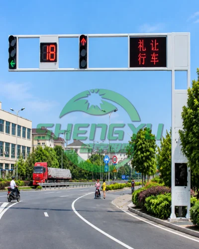 框架式交通信号杆道路交叉口应用